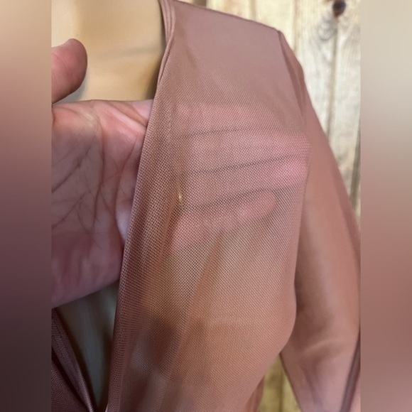 Women's Long Sleeve Flowy Maxi Swimsuit Tie Front Robe Cover Up size small - Picture 4 of 5